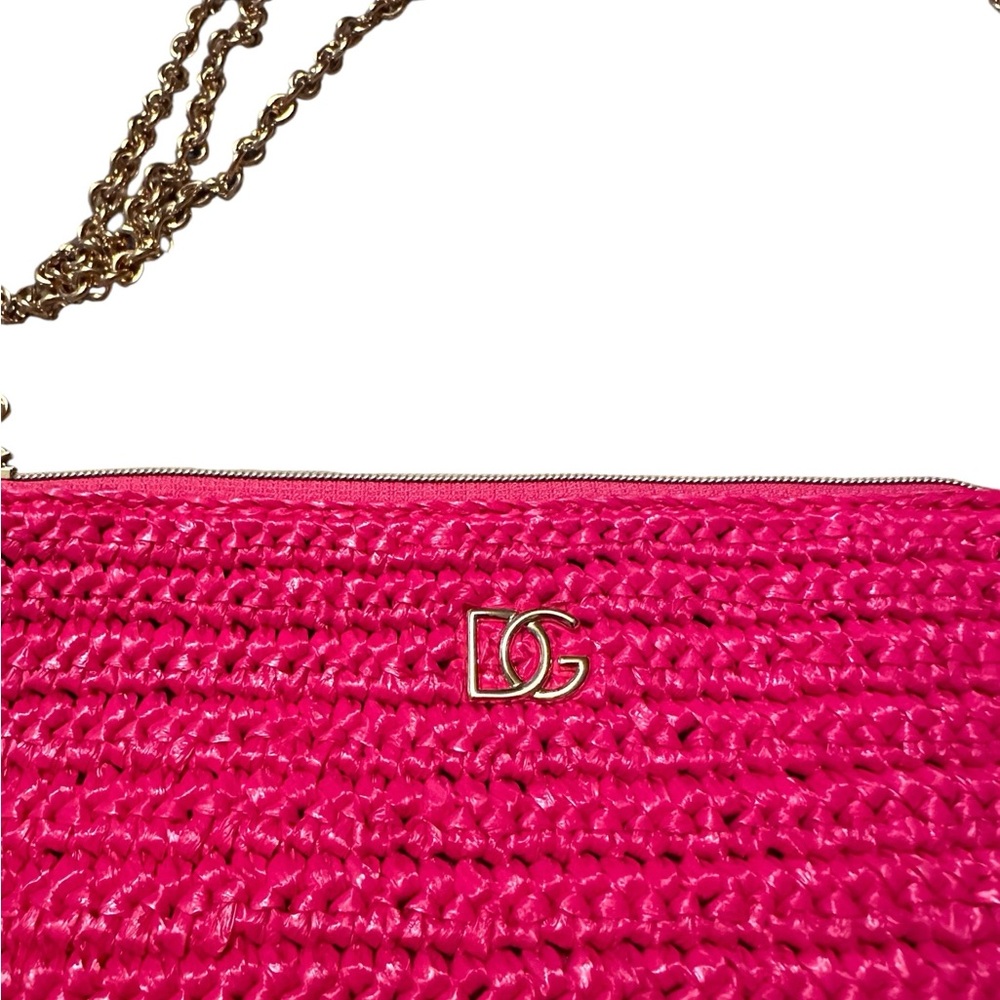 Dolce & Gabana Woven Pink Shoulder Women Bag - Picture 4 of 13